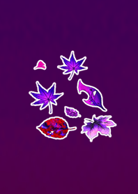 アメジストパープルピンクの葉