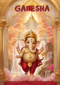 พระพิฆเนศสีแดง ร่ำรวย เงินทองท่วมหัว