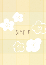 Adult check white flowers from Japan