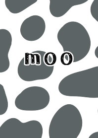 Monochrome, simple cow pattern theme