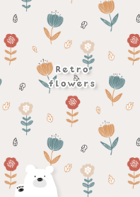 gray Retro flowers 02_2