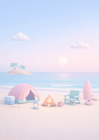Pastel Bonfire Night & Beach Camping