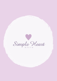 Simple Heart Dusky Purple-NATURAL 16