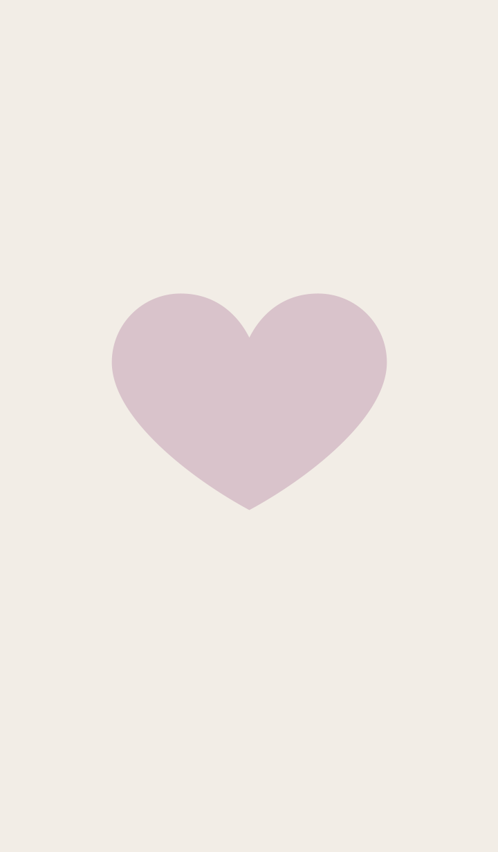 Cute adult simple heart pink beige
