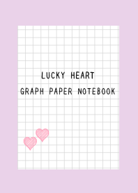 LUCKY HEART GRAPH PAPER-LIGHT PURPLE