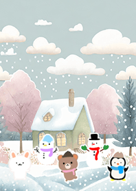 可愛い北欧風着せかえ(Winter-972)