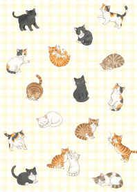 Cute cats plaid12