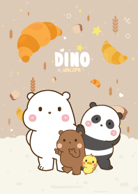 3Bear&Duck Croissant Lover Kawaii