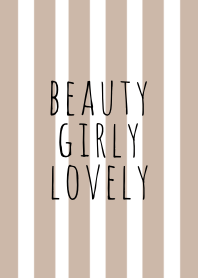 ベージュが映える★beauty girly lovely