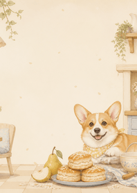 Citrine Corgi Pear Scone Kitchen