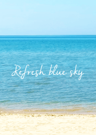 Relax blue sea and sky