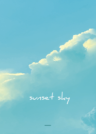 Blue Green : sunset
