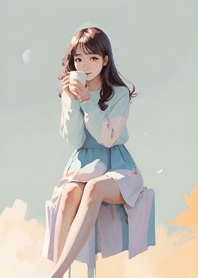 Leisurely coffee time   4926Ff