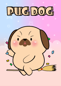 Cute Naughty Pug Dog  Theme
