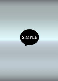 シンプル。シルバーとブラック。