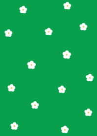 flower pattern =green white=