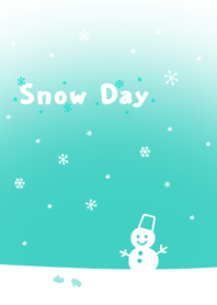 Snow Day ~Green snowman