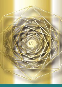 Blue Green : Feng Shui Gold Octagon