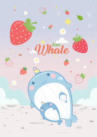 Whale Unicorn Cute Strawberry Pretty