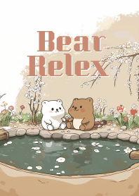 lovely bear in Japanese garden