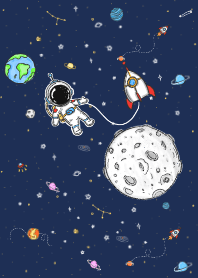 The Universe and Astronaut