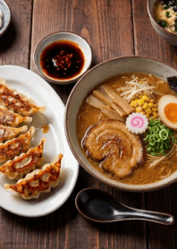 Gyoza&Miso ramen-I LOVE FOOD