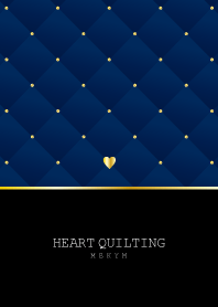 HEART QUILTING -NAVY-