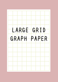 LARGE YEL GR GRID GRAPH PAPER-DUSTYPINKj