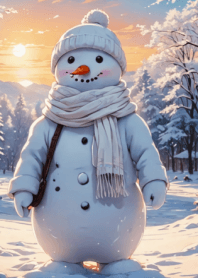 HAPPY SNOWMAN-WHITE2