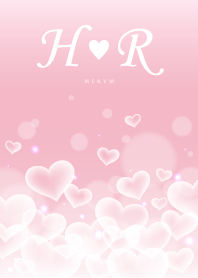 Initial -H&R- Heart cloud