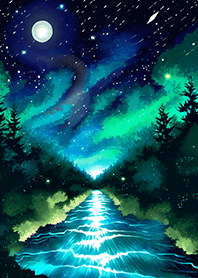 Beautiful starry night view#2305