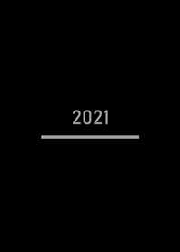 經典簡約2021年-灰黑