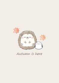 Hedgehog and Shimaenaga -maple- brown