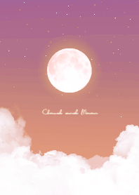 Cloud & Moon  - Halloween purple 01