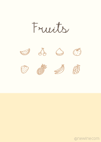 Fruits gold beige