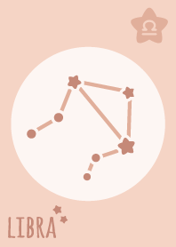 Libra Sign'PinkOrange'