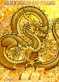 Golden dragon and pyramid 7 Adult theme