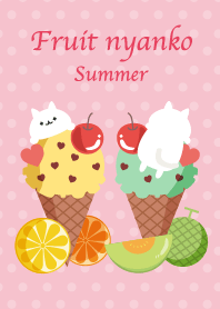 Fruit nyanko and ice cream #pop