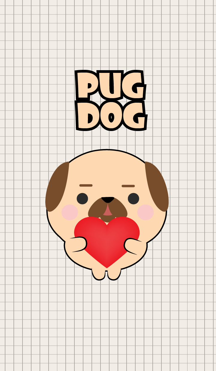 Mini Cute Pug Dog Theme (jp)