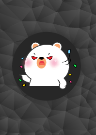Simple Angry Cute White Bear Theme