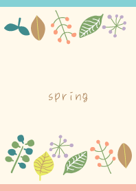 Spring flowers01 on P&B