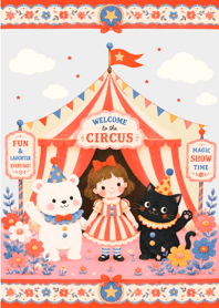 Circus Best Friends-white