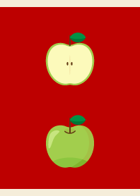 Half a green apple on RB