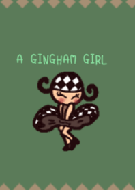 A gingham girl