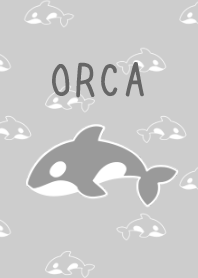 simple orca, gray
