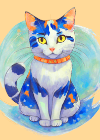 Cat looking this way08orange