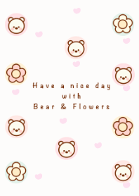 Little bear & flowers 6