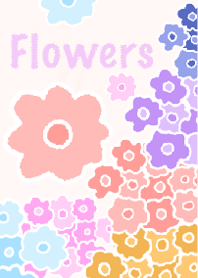 ช่อดอกไม้พาสเทล