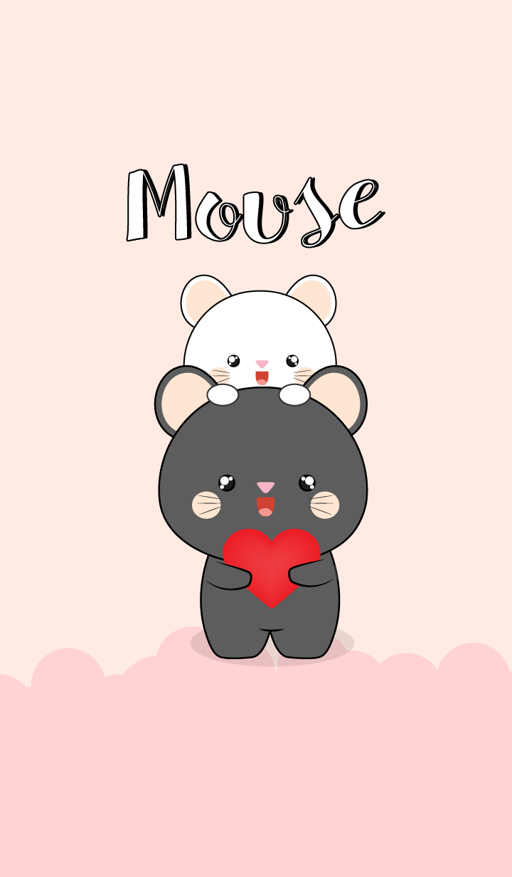 Cute White Mouse & Black Mouse (jp)