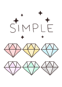 Simple of a handwriting Diamond